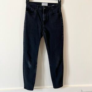 Everlane Jeans Womens Black Dark Wash High Rise Skinny Ankle Stretch SZ 27